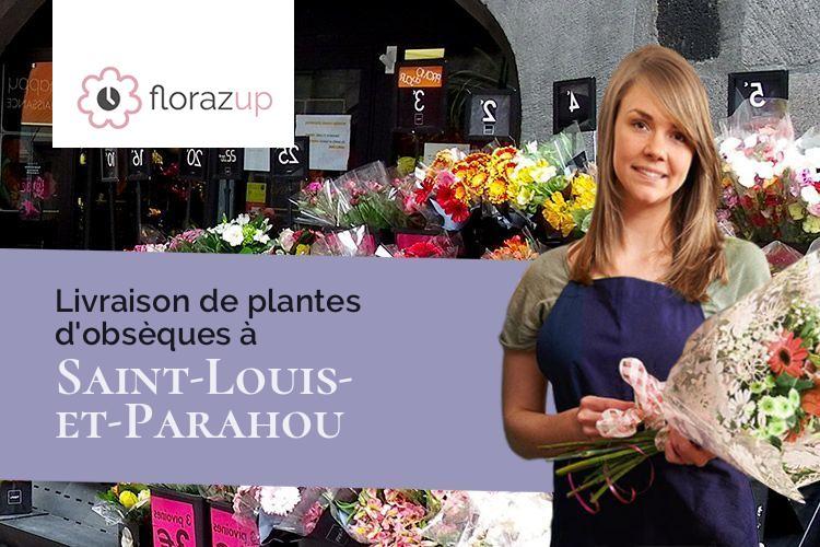 couronnes de fleurs pour un enterrement à Saint-Louis-et-Parahou (Aude/11500)
