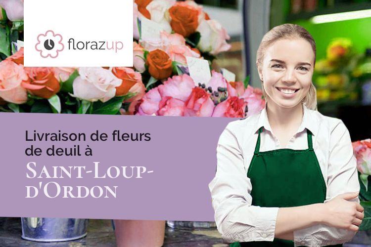 coeurs de fleurs pour un enterrement à Saint-Loup-d'Ordon (Yonne/89330)