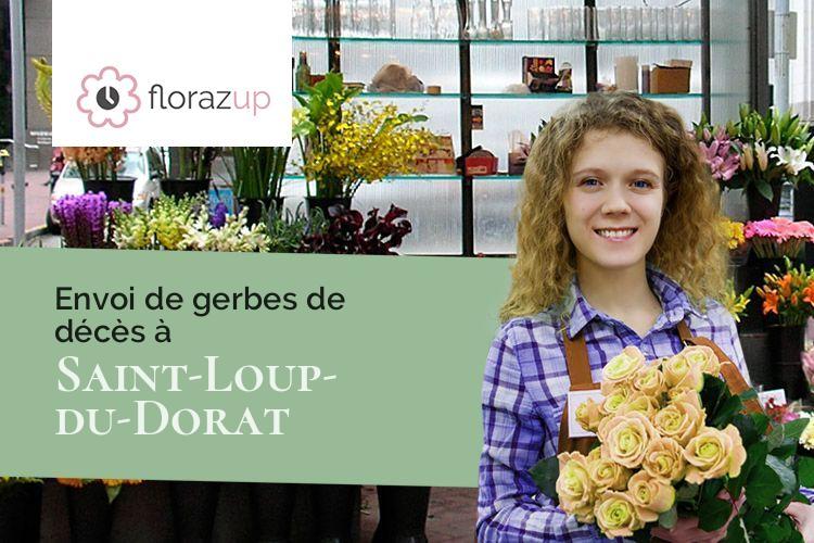gerbes de fleurs pour des funérailles à Saint-Loup-du-Dorat (Mayenne/53290)