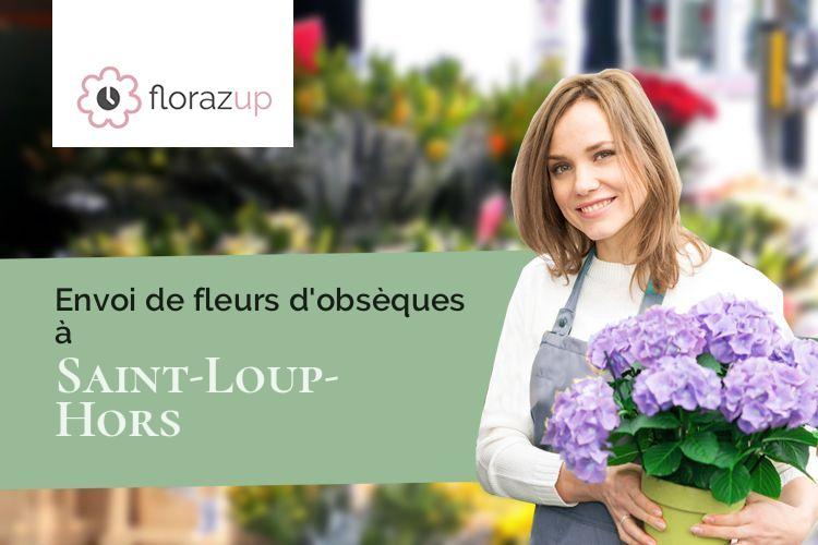 bouquets de fleurs pour un enterrement à Saint-Loup-Hors (Calvados/14400)