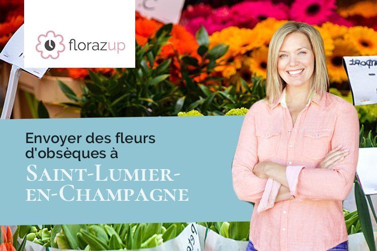coeurs de fleurs pour un décès à Saint-Lumier-en-Champagne (Marne/51300)