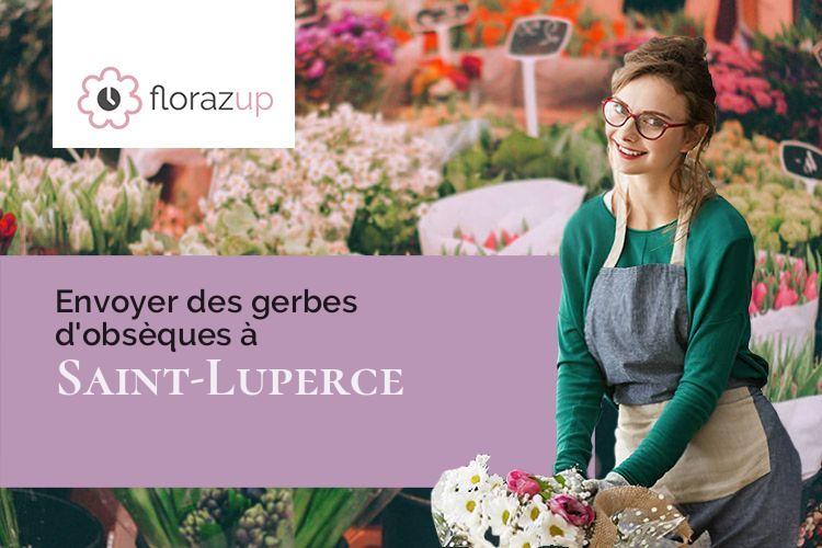 coeurs de fleurs pour un deuil à Saint-Luperce (Eure-et-Loir/28190)