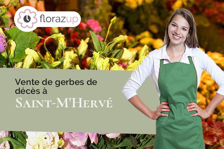 coupes de fleurs pour des obsèques à Saint-M'Hervé (Ille-et-Vilaine/35500)