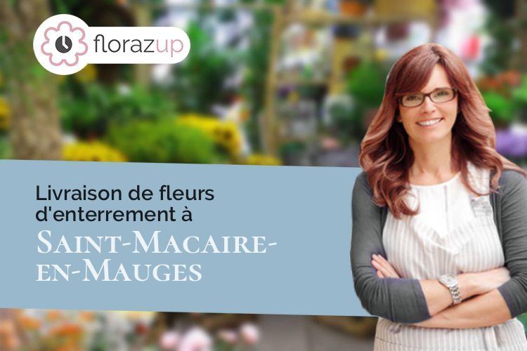 couronnes de fleurs pour un décès à Saint-Macaire-en-Mauges (Maine-et-Loire/49450)