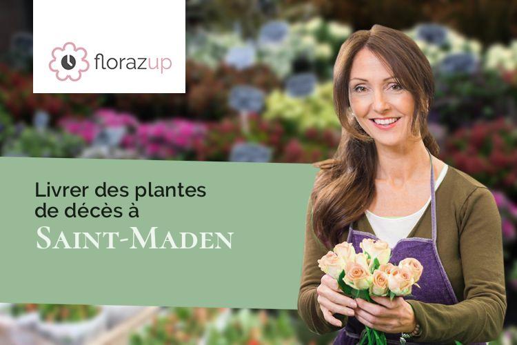 couronnes de fleurs pour un décès à Saint-Maden (Côtes-d'Armor/22350)