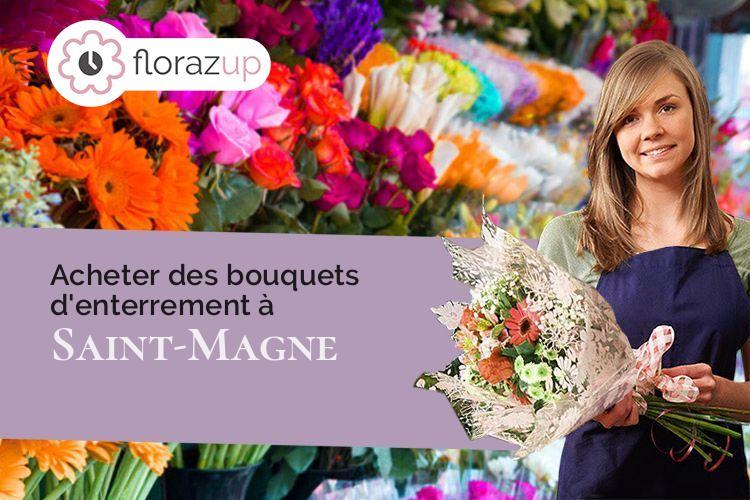 créations de fleurs pour des funérailles à Saint-Magne (Gironde/33125)