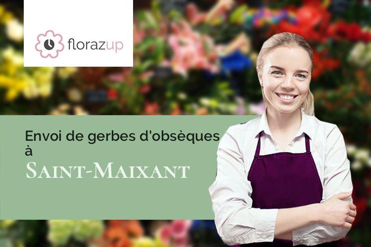 couronnes de fleurs pour des funérailles à Saint-Maixant (Creuse/23200)