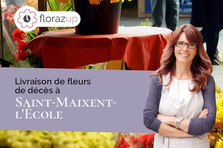 gerbes de fleurs pour un décès à Saint-Maixent-l'École (Deux-Sèvres/79400)