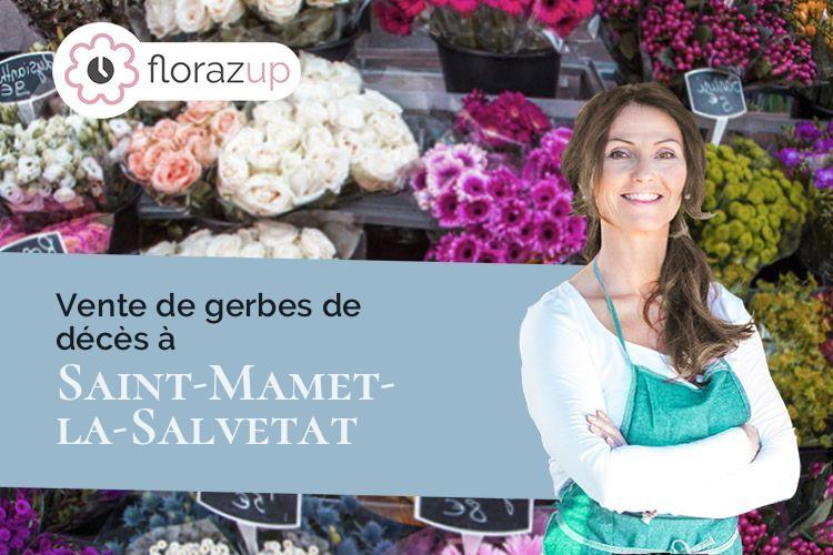 créations florales pour un décès à Saint-Mamet-la-Salvetat (Cantal/15220)