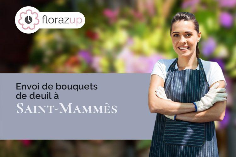 coupes de fleurs pour un enterrement à Saint-Mammès (Seine-et-Marne/77670)