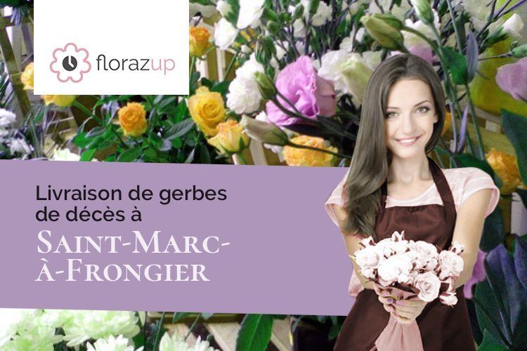 bouquets de fleurs pour des obsèques à Saint-Marc-à-Frongier (Creuse/23200)