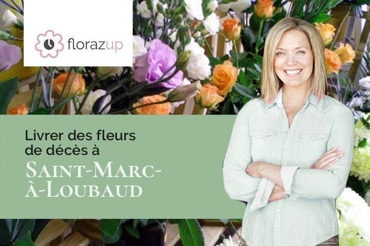 bouquets de fleurs pour une crémation à Saint-Marc-à-Loubaud (Creuse/23460)
