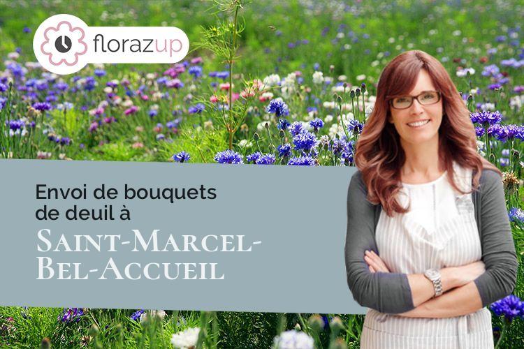 gerbes de fleurs pour un deuil à Saint-Marcel-Bel-Accueil (Isère/38080)