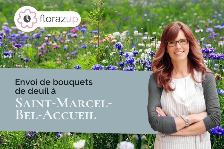 gerbes de fleurs pour un deuil à Saint-Marcel-Bel-Accueil (Isère/38080)