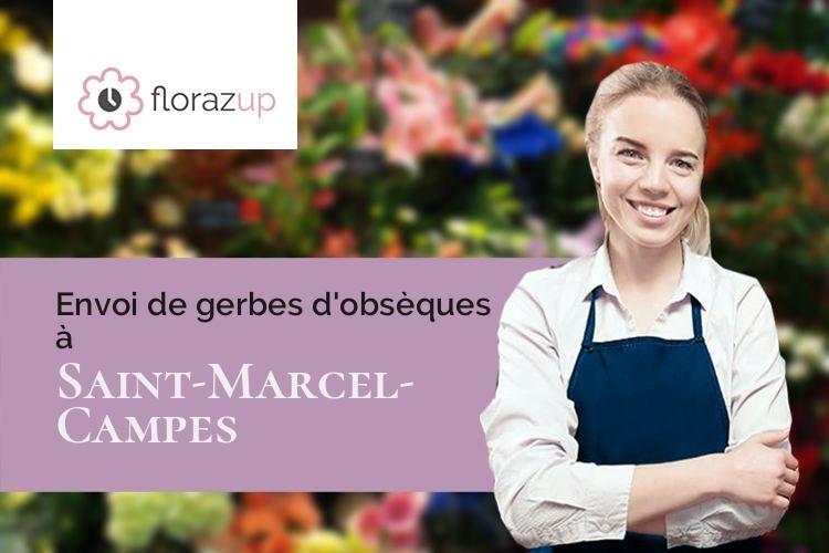couronnes florales pour des obsèques à Saint-Marcel-Campes (Tarn/81170)