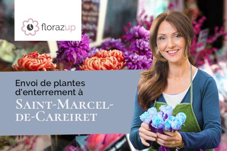 couronnes florales pour un deuil à Saint-Marcel-de-Careiret (Gard/30330)