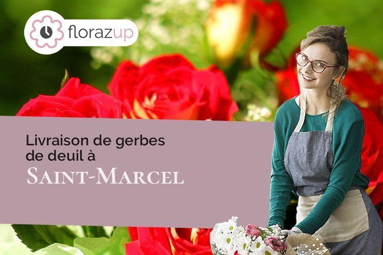 couronnes florales pour des obsèques à Saint-Marcel (Indre/36200)
