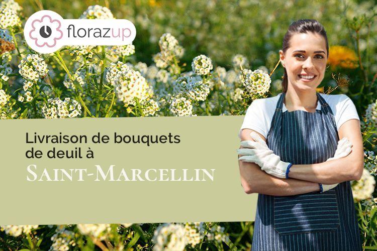 coupes de fleurs pour un enterrement à Saint-Marcellin (Isère/38160)