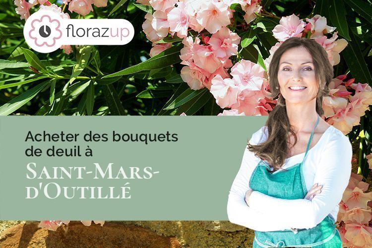 gerbes de fleurs pour un deuil à Saint-Mars-d'Outillé (Sarthe/72220)
