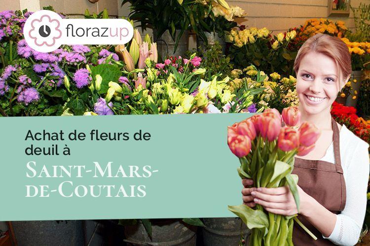 fleurs deuil pour des funérailles à Saint-Mars-de-Coutais (Loire-Atlantique/44680)