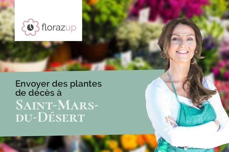 couronnes de fleurs pour un décès à Saint-Mars-du-Désert (Mayenne/53700)