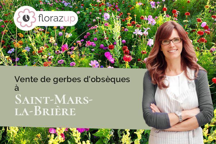 gerbes de fleurs pour un décès à Saint-Mars-la-Brière (Sarthe/72470)