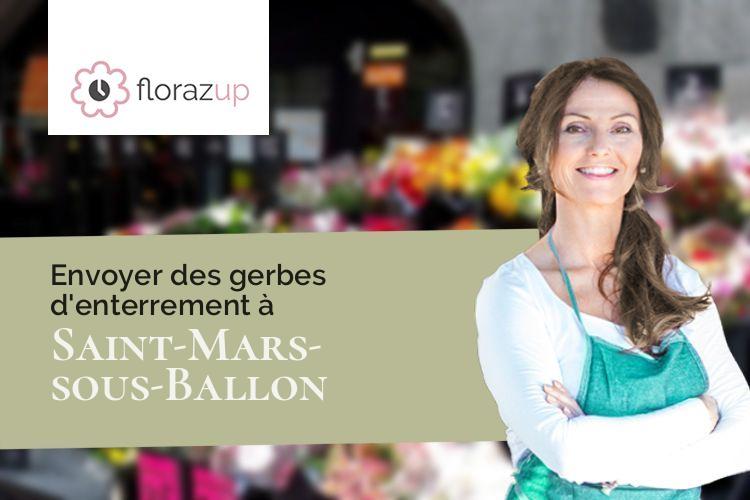 couronnes florales pour une crémation à Saint-Mars-sous-Ballon (Sarthe/72290)
