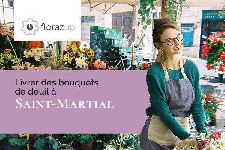 compositions florales pour un décès à Saint-Martial (Ardèche/07310)