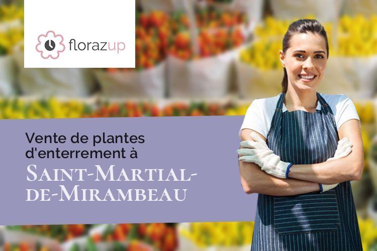 plantes pour des funérailles à Saint-Martial-de-Mirambeau (Charente-Maritime/17150)