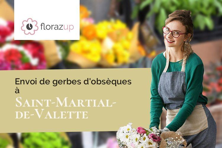 coeurs de fleurs pour un décès à Saint-Martial-de-Valette (Dordogne/24300)