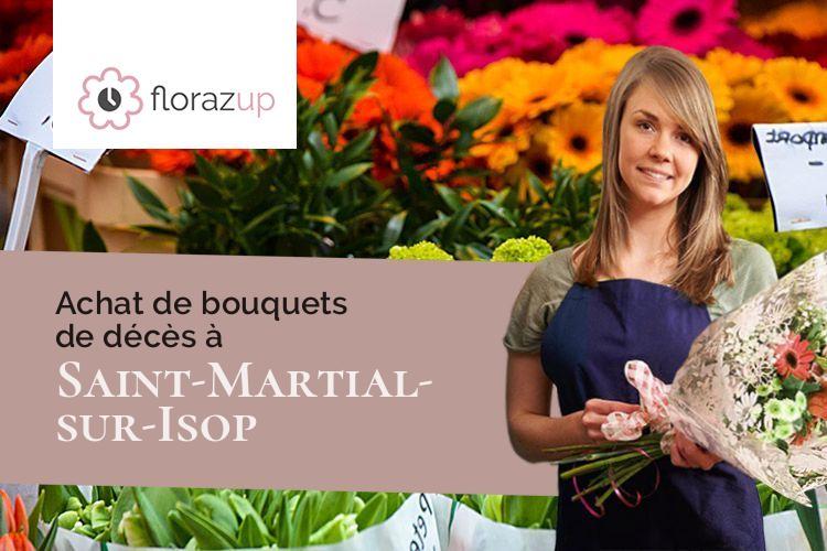 coupes de fleurs pour des obsèques à Saint-Martial-sur-Isop (Haute-Vienne/87330)