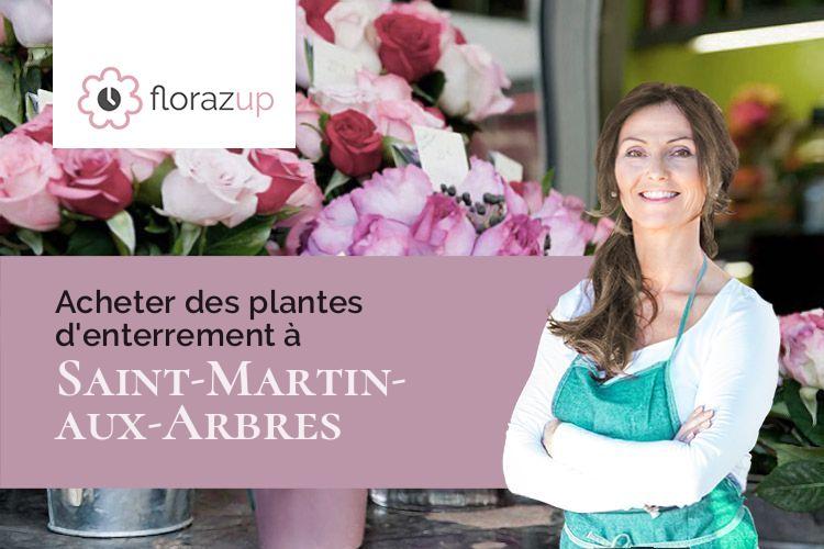 coupes de fleurs pour un deuil à Saint-Martin-aux-Arbres (Seine-Maritime/76760)