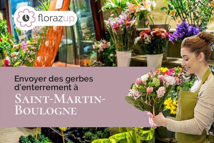 coeur de fleurs pour un décès à Saint-Martin-Boulogne (Pas-de-Calais/62280)