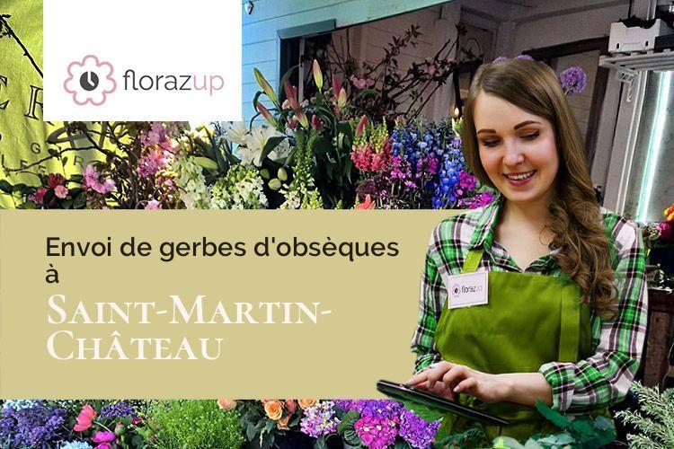compositions de fleurs pour des obsèques à Saint-Martin-Château (Creuse/23460)