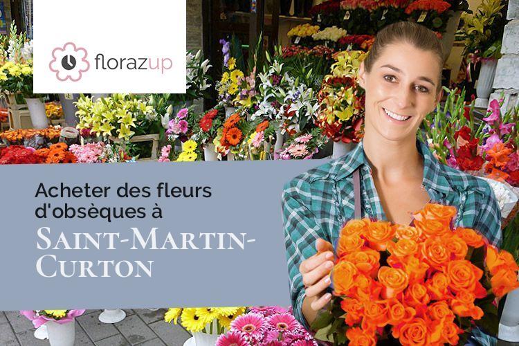 couronnes florales pour un deuil à Saint-Martin-Curton (Lot-et-Garonne/47700)
