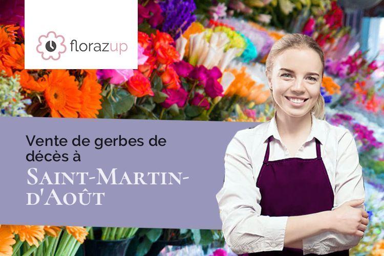 créations de fleurs pour un décès à Saint-Martin-d'Août (Drôme/26330)