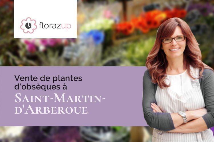 compositions florales pour un enterrement à Saint-Martin-d'Arberoue (Pyrénées-Atlantiques/64640)