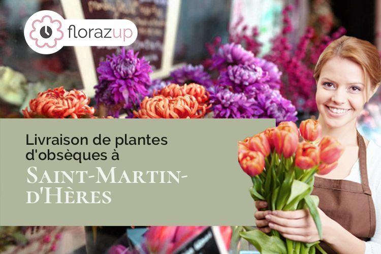 compositions de fleurs pour des obsèques à Saint-Martin-d'Hères (Isère/38400)