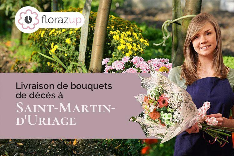 coupes de fleurs pour des funérailles à Saint-Martin-d'Uriage (Isère/38410)