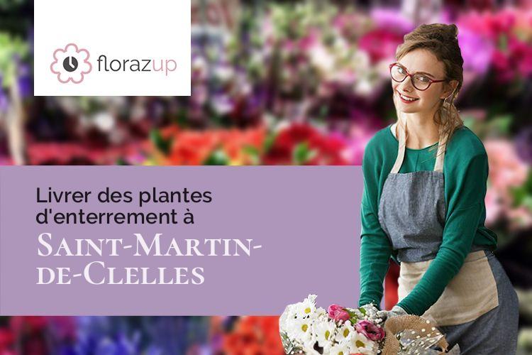 croix de fleurs pour un décès à Saint-Martin-de-Clelles (Isère/38930)