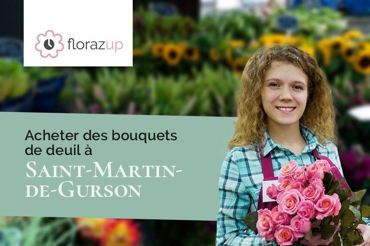 bouquets de fleurs pour un décès à Saint-Martin-de-Gurson (Dordogne/24610)