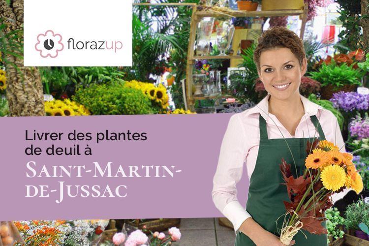 créations de fleurs pour un décès à Saint-Martin-de-Jussac (Haute-Vienne/87200)