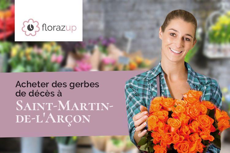 créations de fleurs pour un enterrement à Saint-Martin-de-l'Arçon (Hérault/34390)