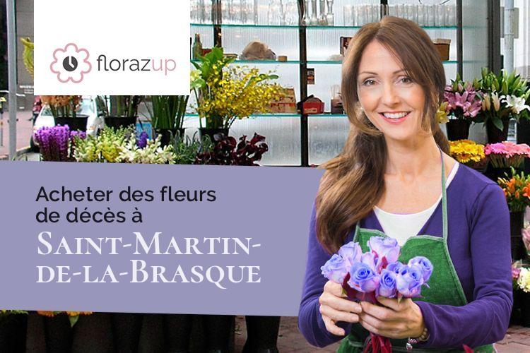 compositions de fleurs pour un enterrement à Saint-Martin-de-la-Brasque (Vaucluse/84760)