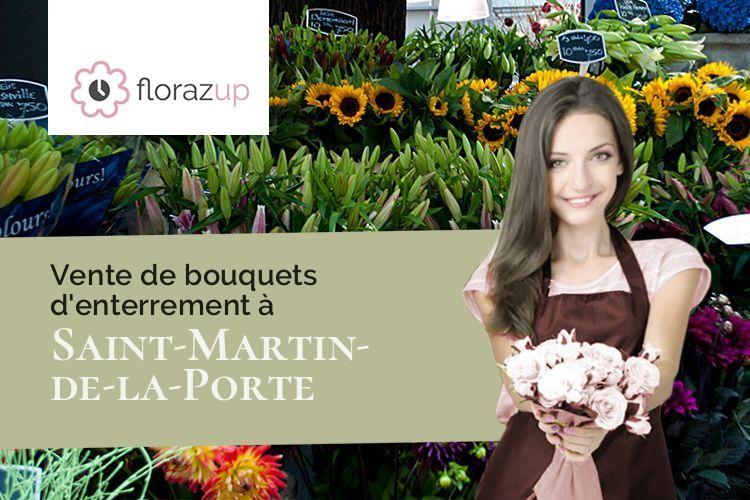 compositions florales pour un deuil à Saint-Martin-de-la-Porte (Savoie/73140)