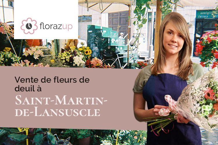 coupes de fleurs pour des funérailles à Saint-Martin-de-Lansuscle (Lozère/48110)