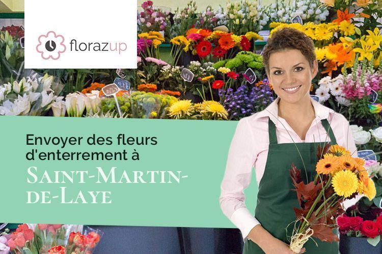 gerbes de fleurs pour des obsèques à Saint-Martin-de-Laye (Gironde/33910)