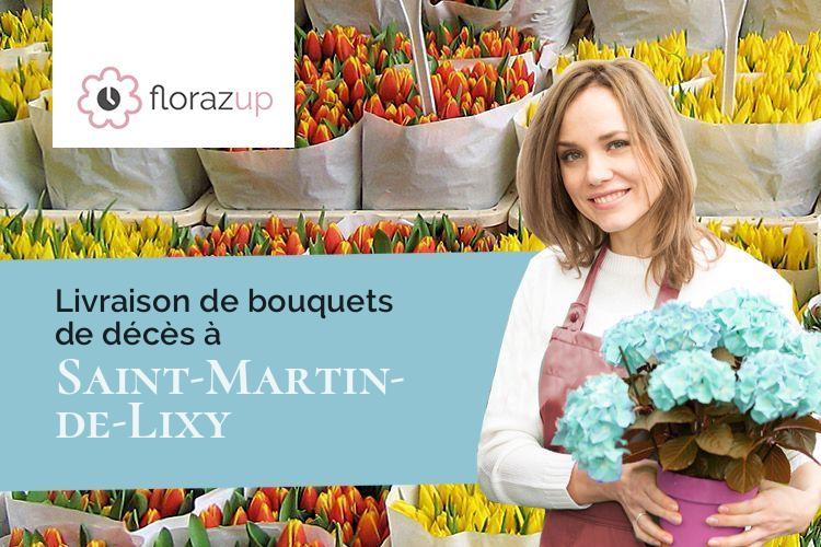 bouquets de fleurs pour un deuil à Saint-Martin-de-Lixy (Saône-et-Loire/71740)