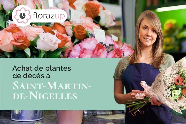 coeur de fleurs pour des obsèques à Saint-Martin-de-Nigelles (Eure-et-Loir/28130)