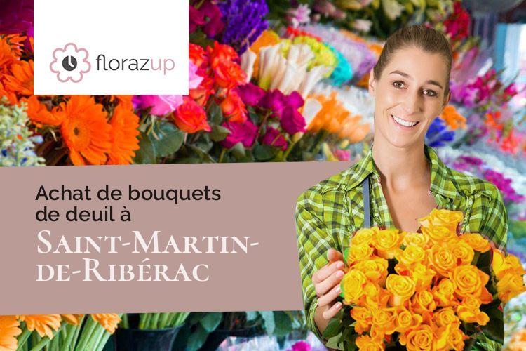 coupes de fleurs pour un deuil à Saint-Martin-de-Ribérac (Dordogne/24600)